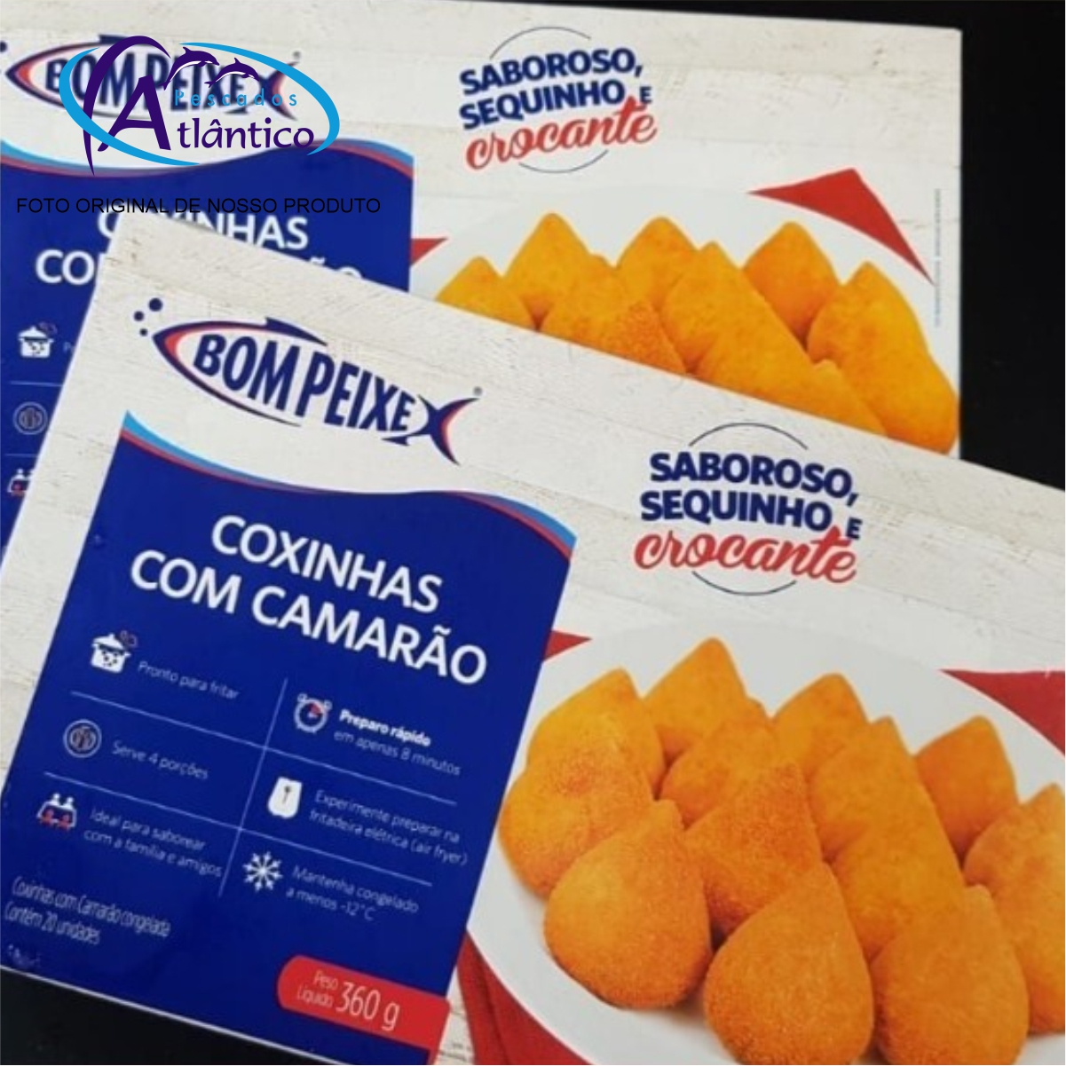 COXINHA COM CAMARÃO (CAIXA)
