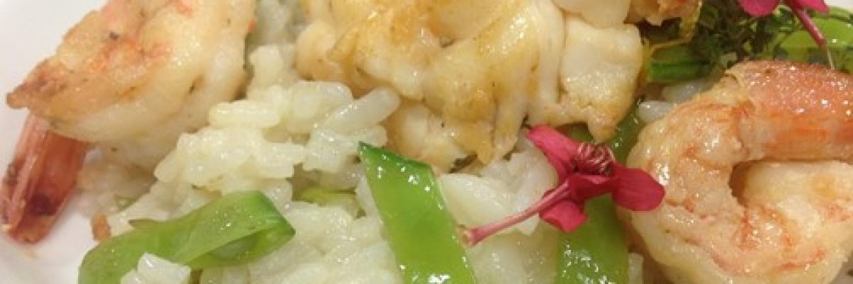 Lagosta com risoto