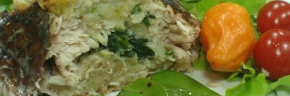 peixe com espinafre e laranja