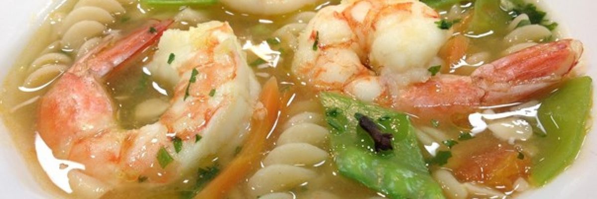 sopa de camarão